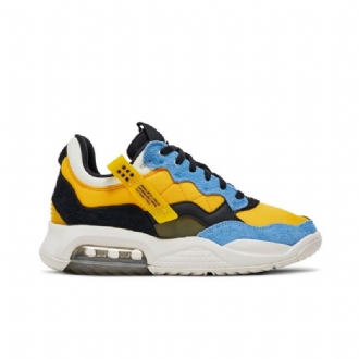 Air Jordan Ma2 Guld Sort Blå Hvid Sko Herre