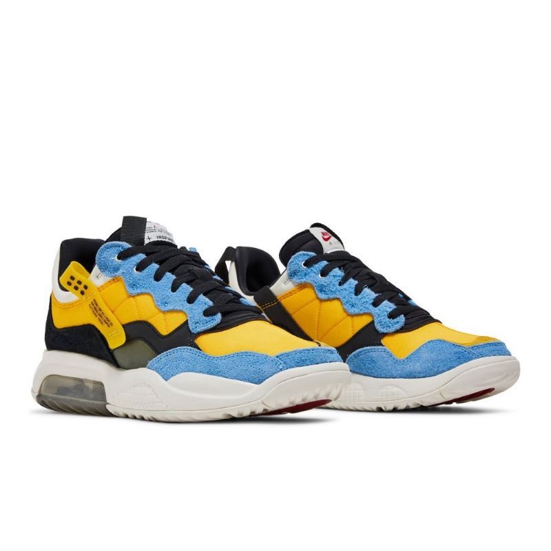 Air Jordan Ma2 Guld Sort Blå Hvid Sko Herre