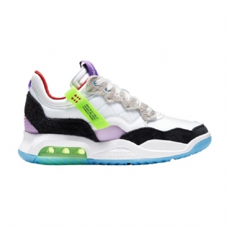 Air Jordan Ma2 Hvid Sort Lilla Rød Sko Herre