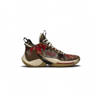 Air Jordan Why Not Zer0.2 Se Brun Rød Sort Sko Herre