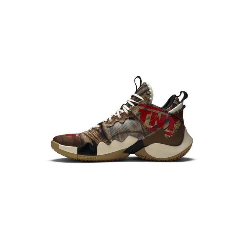 Air Jordan Why Not Zer0.2 Se Brun Rød Sort Sko Herre