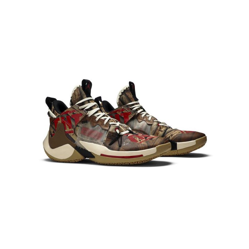 Air Jordan Why Not Zer0.2 Se Brun Rød Sort Sko Herre