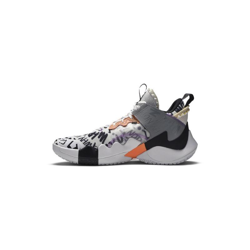 Air Jordan Why Not Zer0.2 Se Hvid Orange Grå Sort Sko Herre