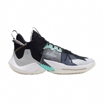 Air Jordan Why Not Zer0.2 Se Pf Sort Grå Turkis Hvid Sko Herre