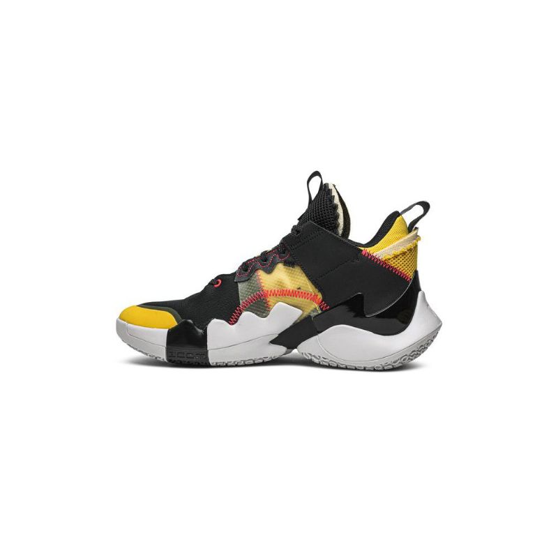 Air Jordan Why Not Zer0.2 Sort Gul Rød Grå Sko Herre