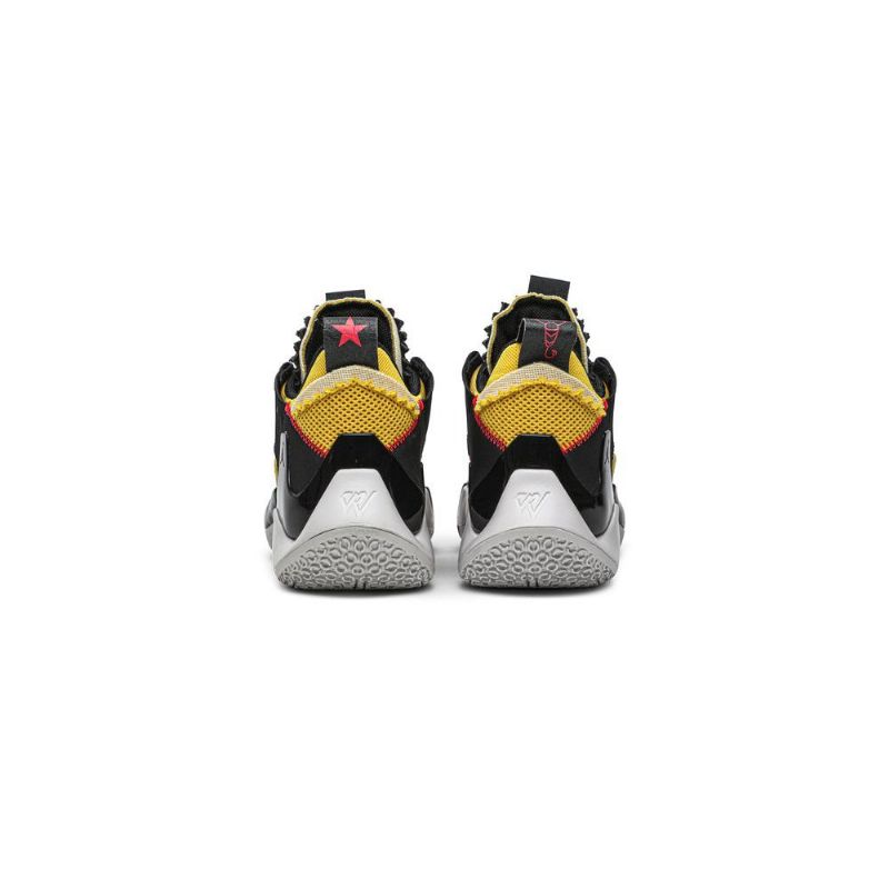 Air Jordan Why Not Zer0.2 Sort Gul Rød Grå Sko Herre