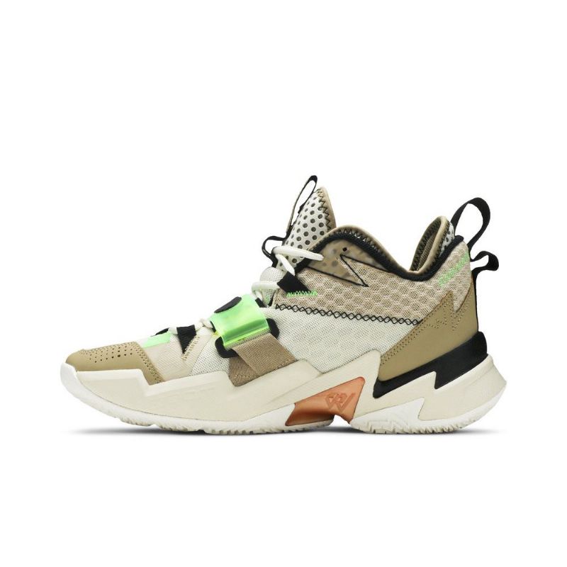 Air Jordan Why Not Zer0.3 Pf Beige Olivengrøn Grøn Sort Sko Herre