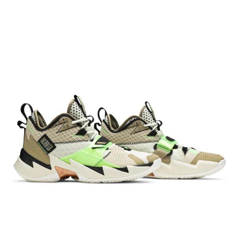 Air Jordan Why Not Zer0.3 Pf Beige Olivengrøn Grøn Sort Sko Herre