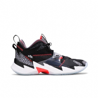 Air Jordan Why Not Zer0.3 Pf Sort Grå Rød Hvid Sko Herre