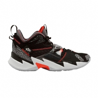 Air Jordan Why Not Zer0.3 Sort Grå Rød Hvid Sko Herre