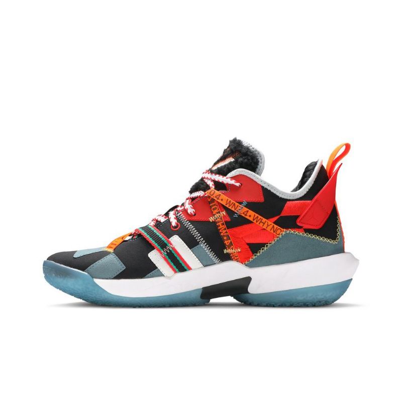 Air Jordan Why Not Zer0.4 Facetasm Premium Sort Hvid Blå Rød Sko Herre