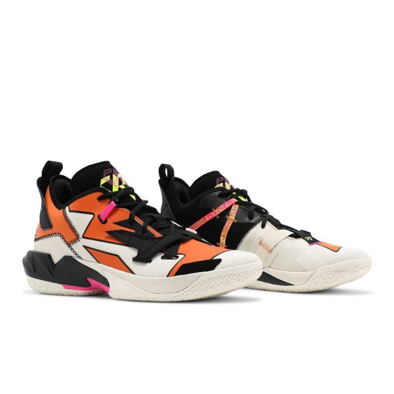 Air Jordan Why Not Zer0.4 Hvid Sort Orange Sko Herre