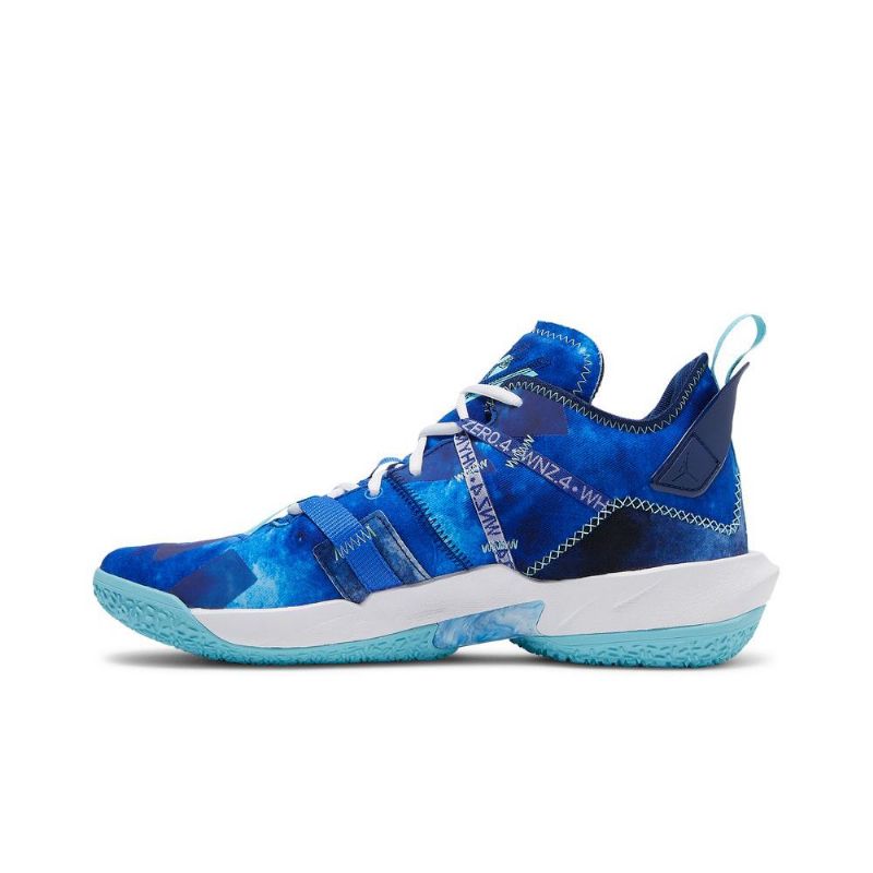 Air Jordan Why Not Zer0.4 Pf Blå Hvid Marineblå Sko Herre