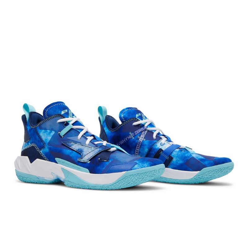 Air Jordan Why Not Zer0.4 Pf Blå Hvid Marineblå Sko Herre