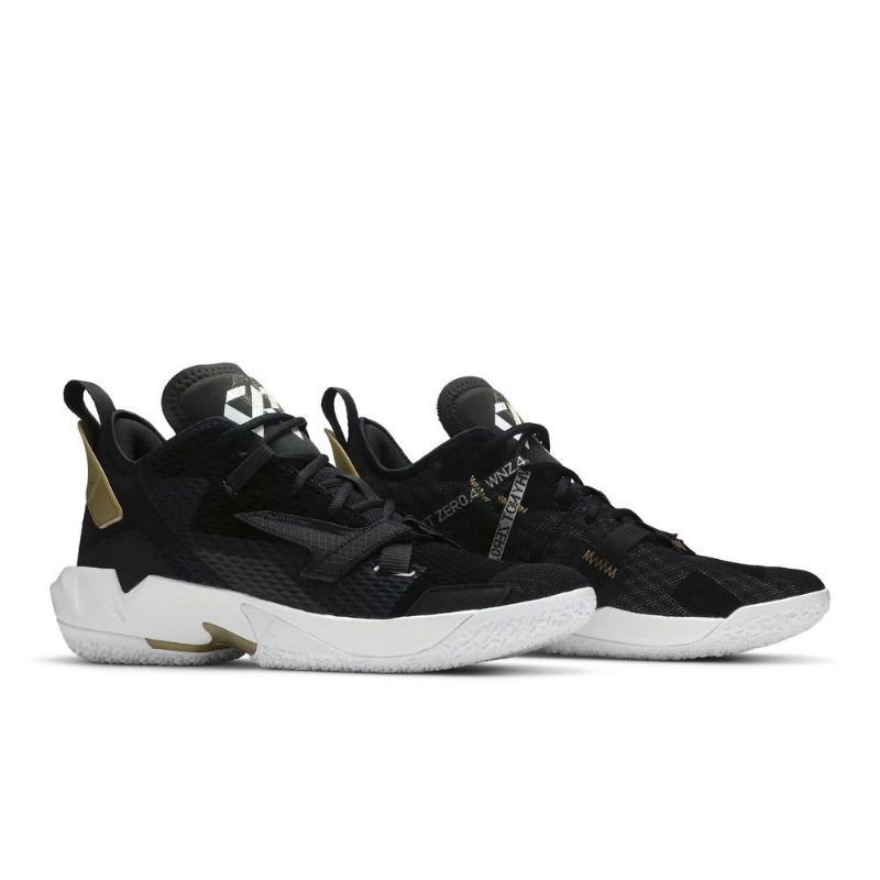 Air Jordan Why Not Zer0.4 Sort Guld Hvid Sko Herre