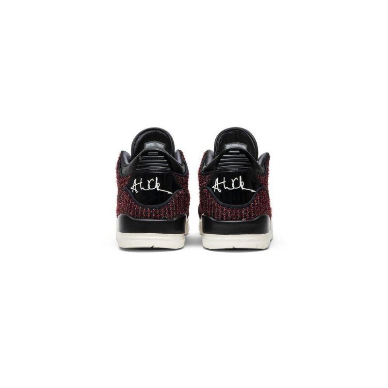 Air Jordan 3 Anna Wintour Retro Bordeaux Sort Sko Dame