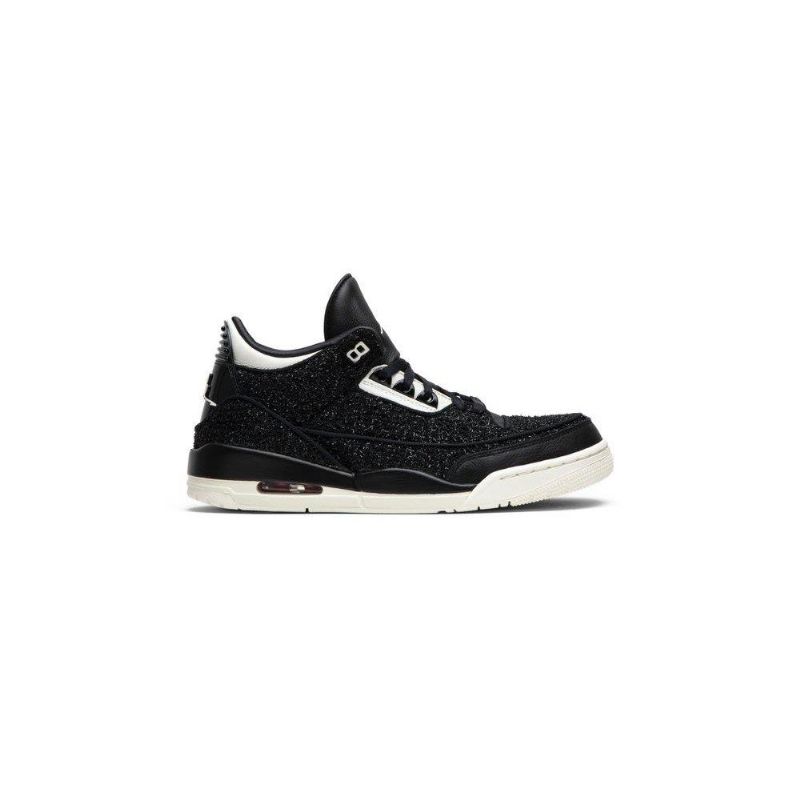 Air Jordan 3 Anna Wintour Retro Sort Sølv Sko Dame