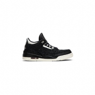 Air Jordan 3 Anna Wintour Retro Sort Sølv Sko Dame