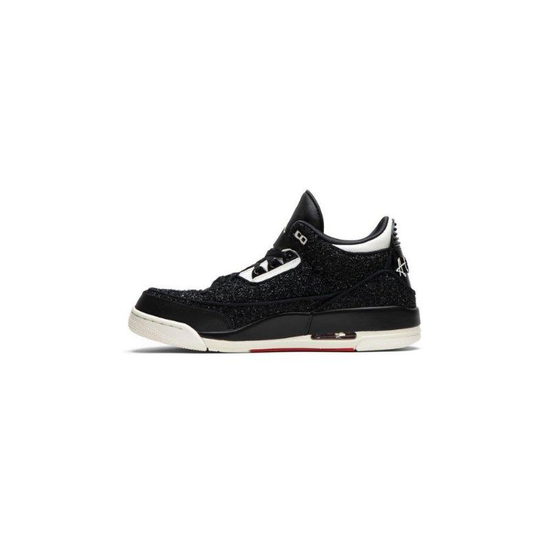 Air Jordan 3 Anna Wintour Retro Sort Sølv Sko Dame