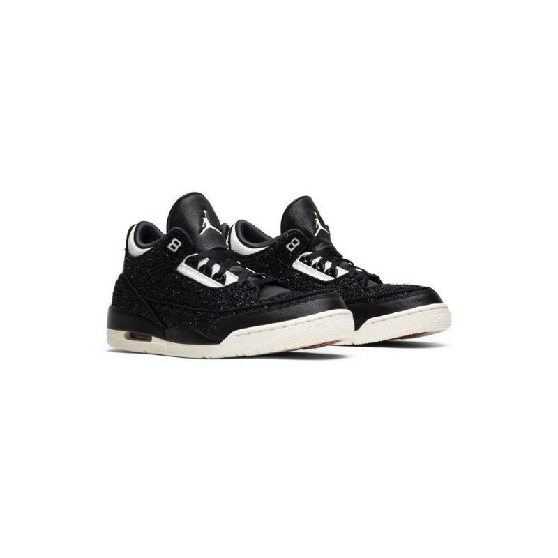 Air Jordan 3 Anna Wintour Retro Sort Sølv Sko Dame