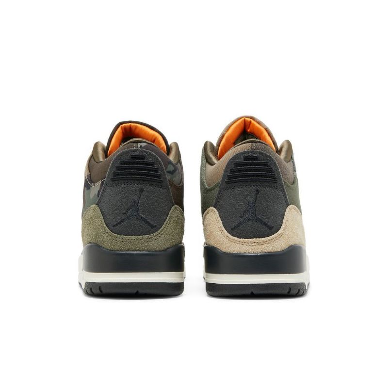 Air Jordan 3 Retro Brun Grøn Grå Sko Herre