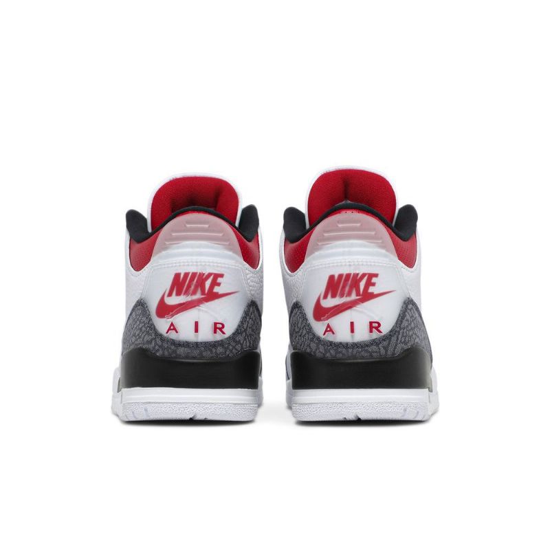 Air Jordan 3 Retro Denim Se Hvid Rød Sort Sko Herre