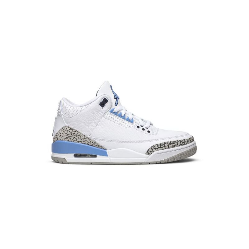 Air Jordan 3 Retro Hvid Blå Grå Sko Herre