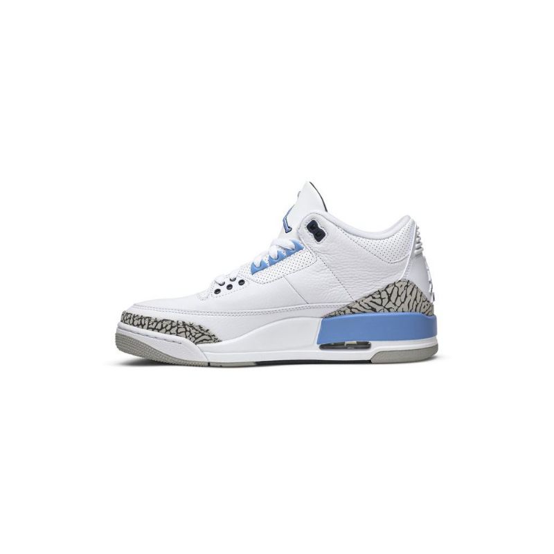 Air Jordan 3 Retro Hvid Blå Grå Sko Herre