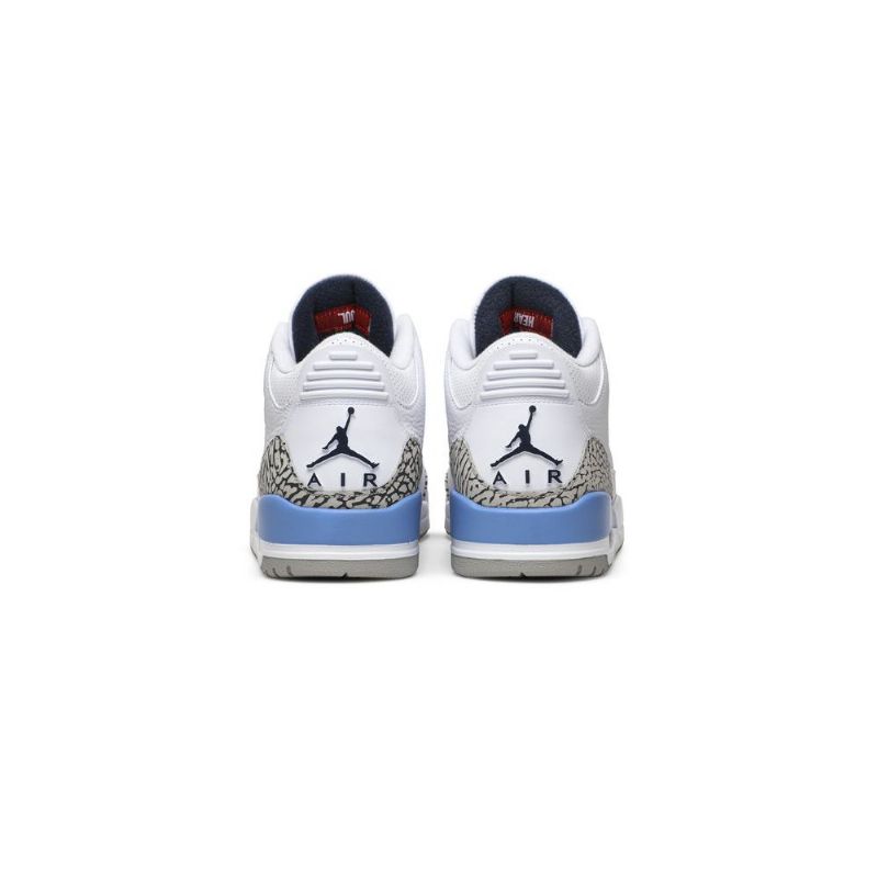 Air Jordan 3 Retro Hvid Blå Grå Sko Herre