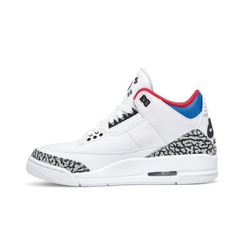Air Jordan 3 Retro Nrg Hvid Grå Rød Sko Dame