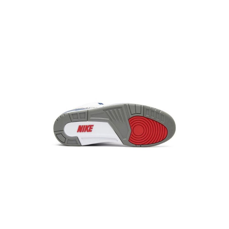 Air Jordan 3 Retro Og Hvid Blå Grå Sko Herre
