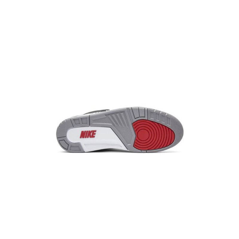 Air Jordan 3 Retro Og Sort Grå Rød Hvid Sko Herre