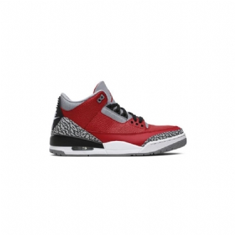 Air Jordan 3 Retro Se Rød Grå Sort Sko Herre