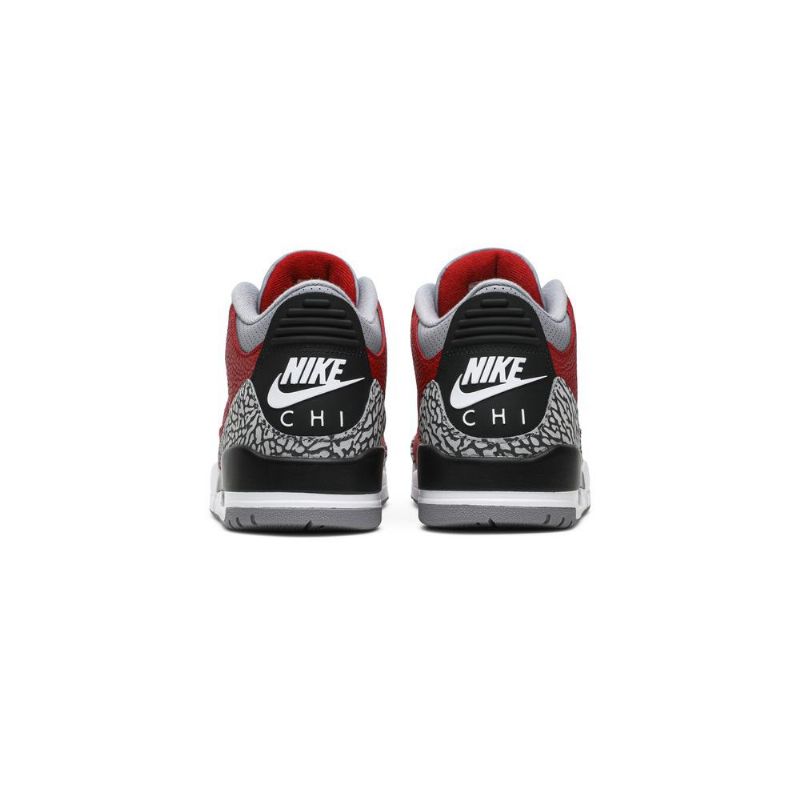 Air Jordan 3 Retro Se Rød Grå Sort Sko Herre