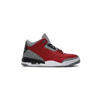 Air Jordan 3 Retro Se Rød Grå Sort Sko Herre
