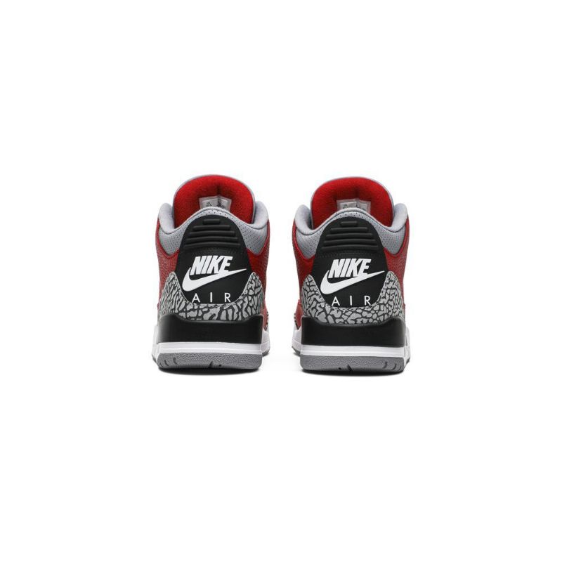 Air Jordan 3 Retro Se Rød Grå Sort Sko Herre