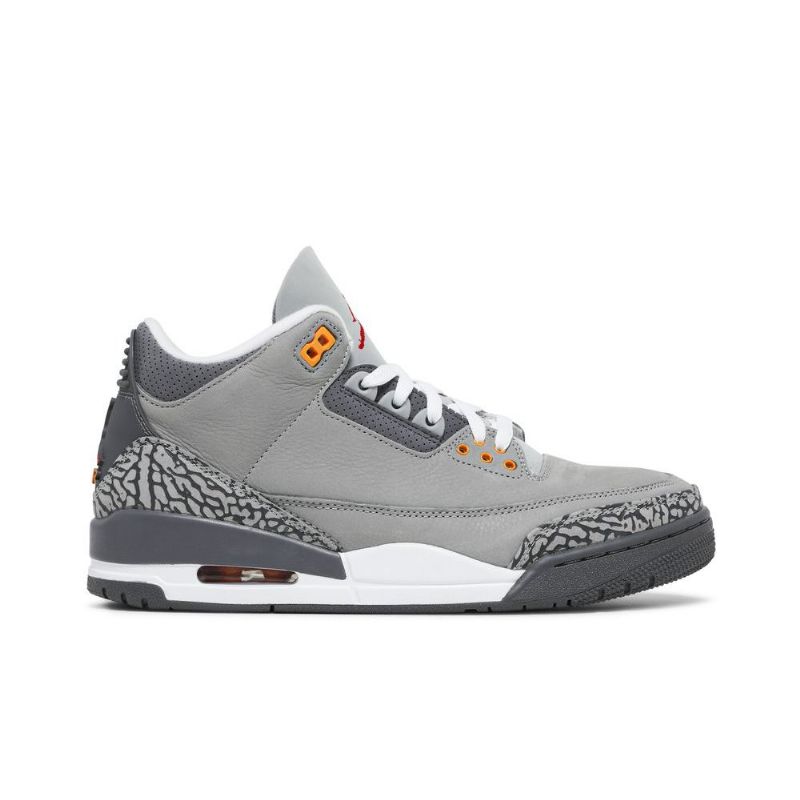 Air Jordan 3 Retro Sølv Grå Sko Herre