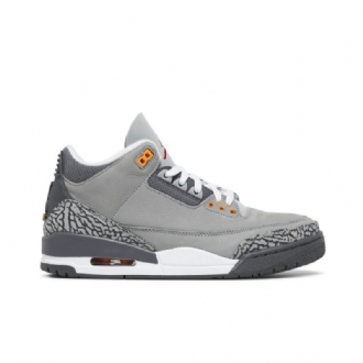 Air Jordan 3 Retro Sølv Grå Sko Herre