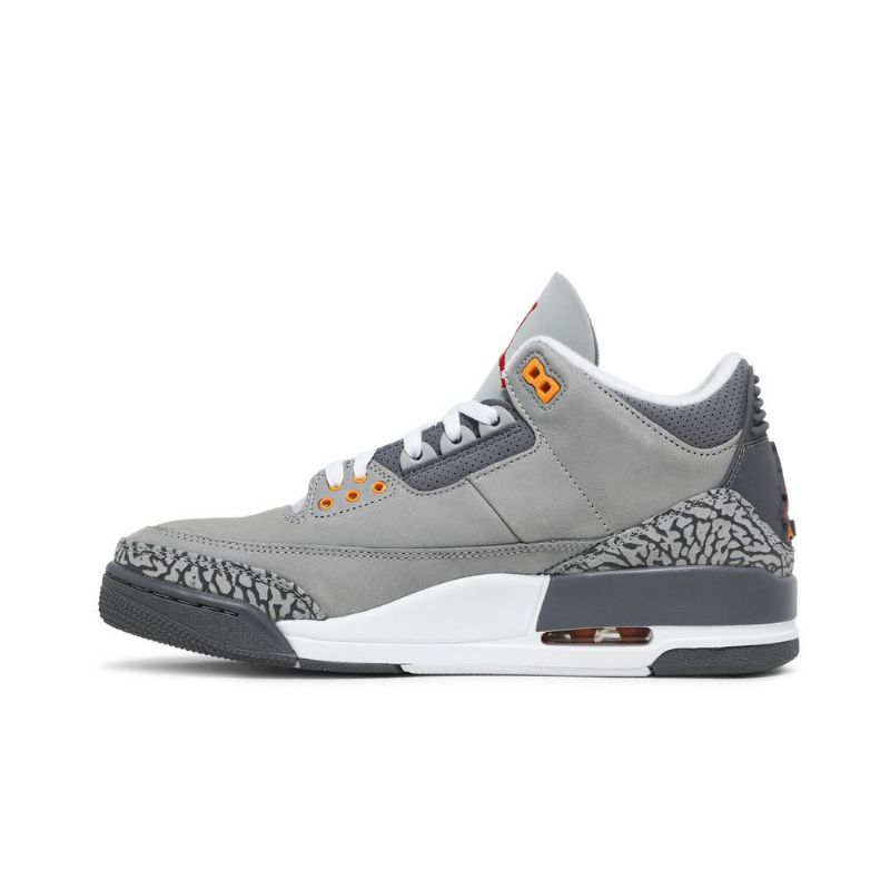 Air Jordan 3 Retro Sølv Grå Sko Herre