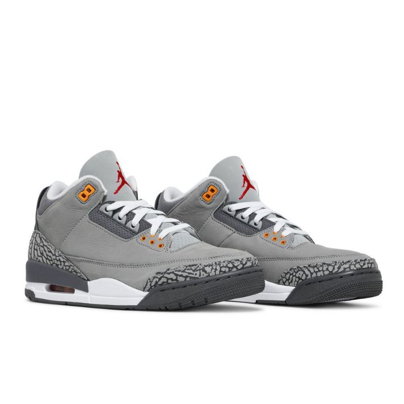 Air Jordan 3 Retro Sølv Grå Sko Herre