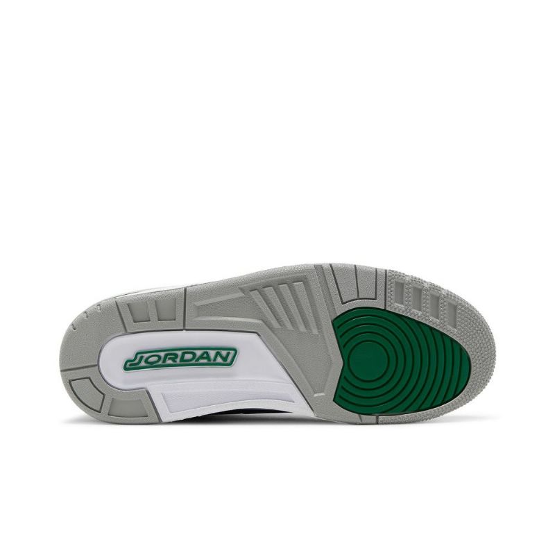 Air Jordan 3 Retro Sort Grøn Grå Hvid Sko Herre