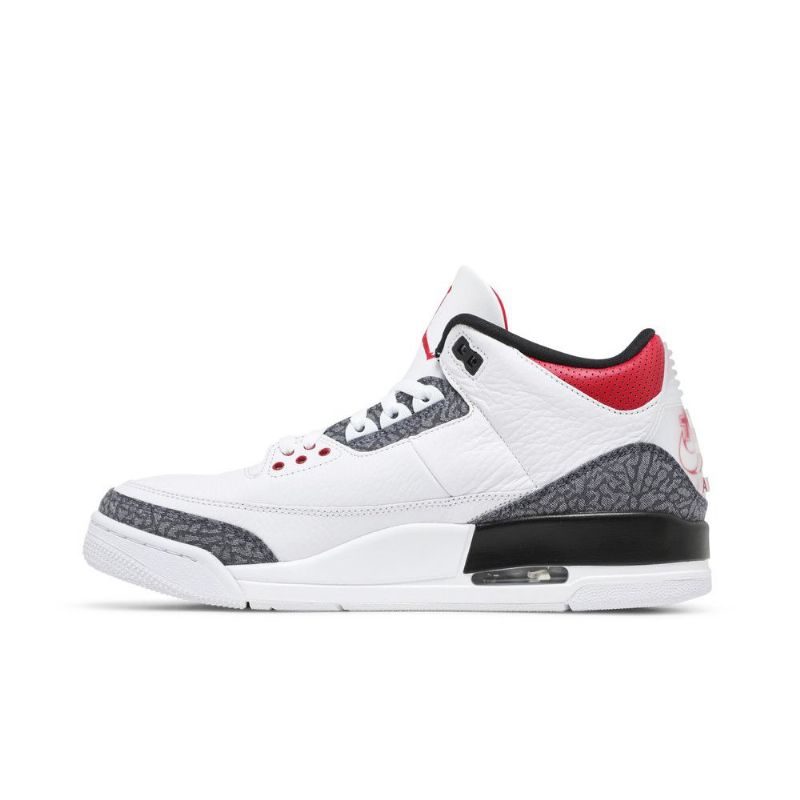 Air Jordan 3 Se-t Hvid Rød Sort Sko Herre