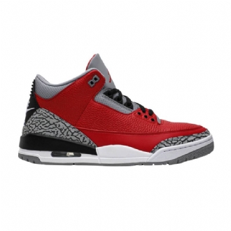 Air Jordan 3 Xbox One Retro Se Rød Grå Sort Sko Herre
